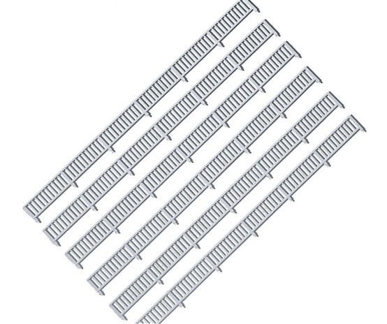 Preview: FALLER 180404 H0 Geländer, 1432 mm 