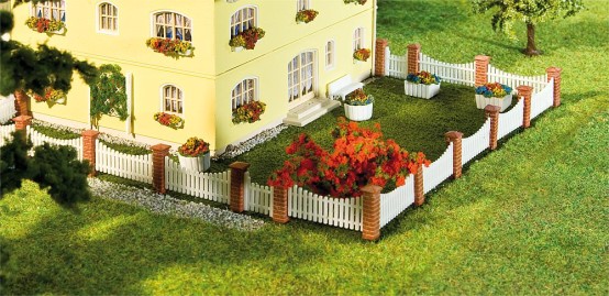 FALLER 180429 H0 Vorgartenzaun, 385 mm 