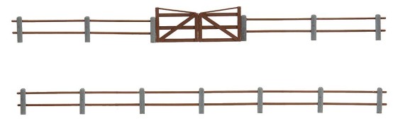 Preview: FALLER 180431 H0 Koppelzaun II, 876 mm 