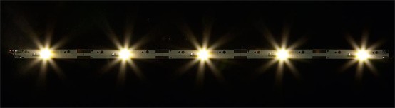 FALLER 180654 2 LED-Lichtleisten, warm weiß, je 180 mm 