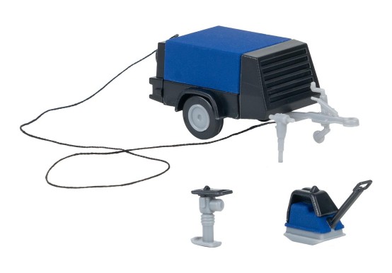 Preview: FALLER 180693 H0 Bauarbeiter mit Kompressor 