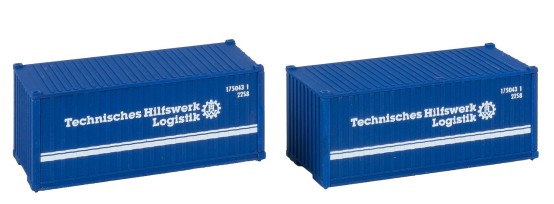 Preview: FALLER 182005 H0 20' Container THW, 2er-Set 
