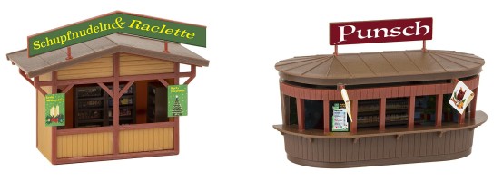 Preview: FALLER 190143 H0 Aktions-Set Weihnachtsmarkt 