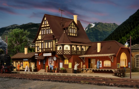 Preview: Vollmer 43512 H0 Bahnhof Wildbach 