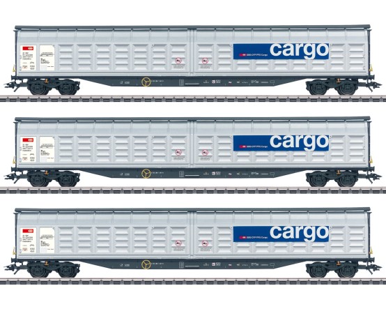 Märklin 48055 H0 Großraum-Schiebewandwagen, SBB 3er-Set 