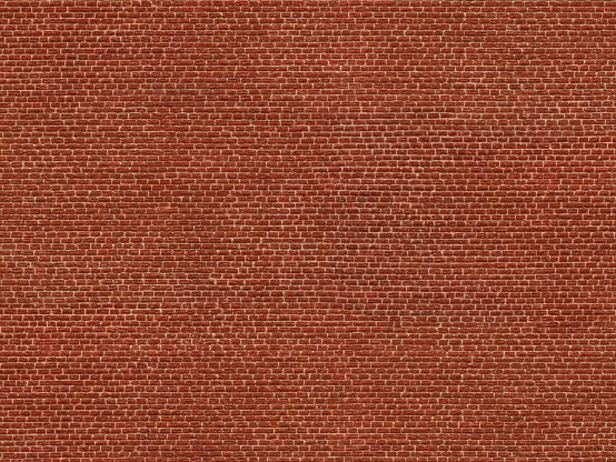 NOCH 56610 H0 3D-Kartonplatte Klinker, rot 