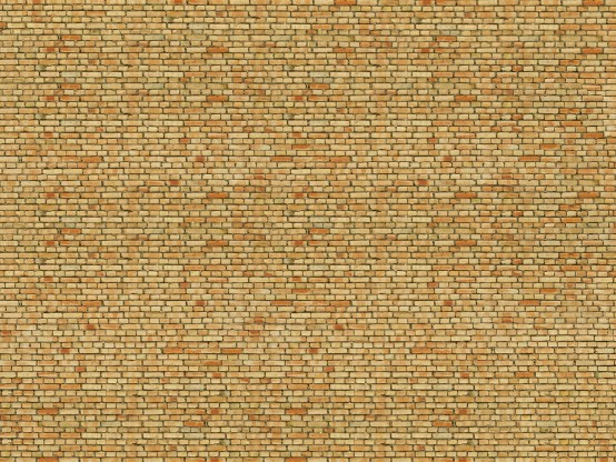 NOCH 56613 H0 3D-Kartonplatte Klinker, gelb-bunt 