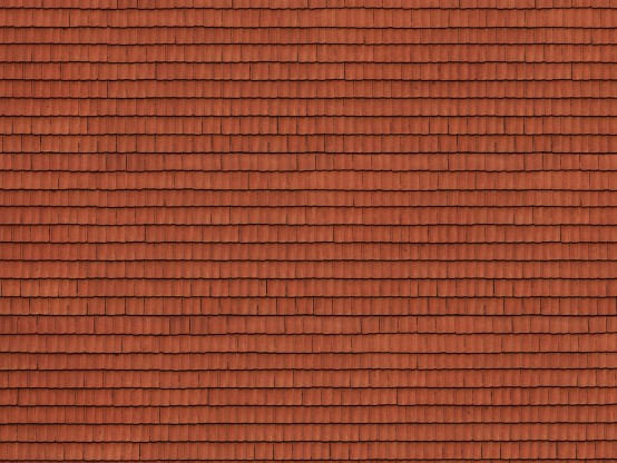 NOCH 56670 H0 3D-Kartonplatte Dachziegel rot 