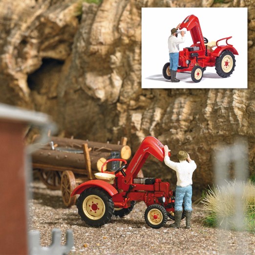 BUSCH 7882 H0 Traktorreparatur 