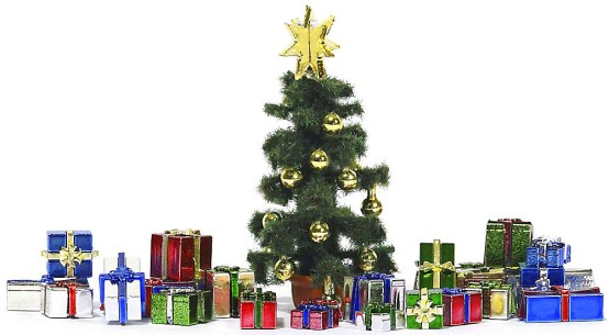Preview: BUSCH 1140 H0 Weihnachtsgeschenke-Set 