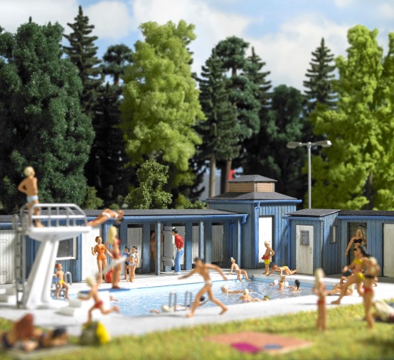 BUSCH 1433 H0 Freibad 