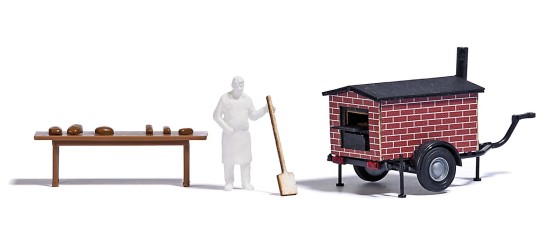 Preview: BUSCH 1827 H0 Mobiler Brotbackofen 