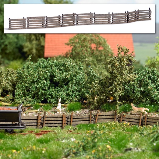 BUSCH 1849 H0 Hangbefestigung mit Brettern 