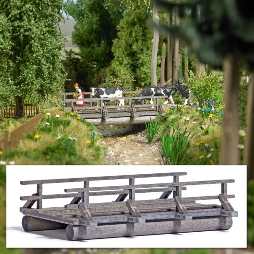 BUSCH 1850 H0 Holzbrücke 