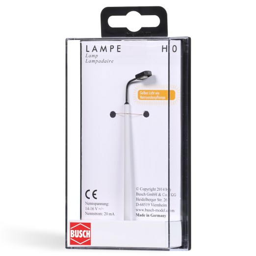 BUSCH 4136 H0 Betonmast-Leuchte 
