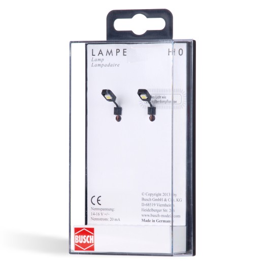 BUSCH 4152 H0 2 Industrie-Wandlampen 