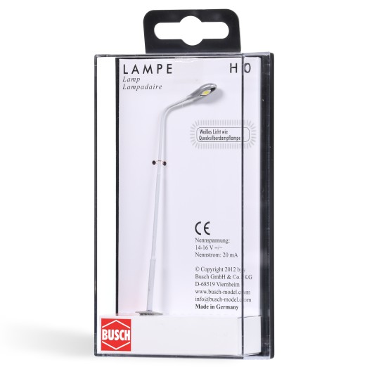BUSCH 4155 H0 Stahlrohrmast-Leuchte 