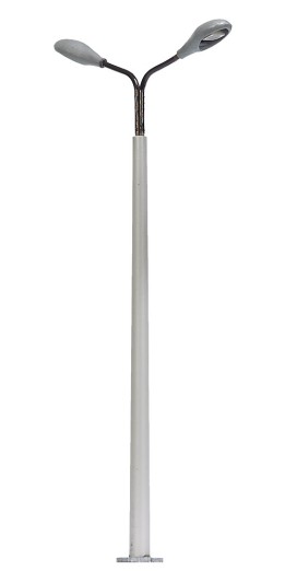 Preview: BUSCH 4158 H0 Betonmast mit 2 Leuchten 