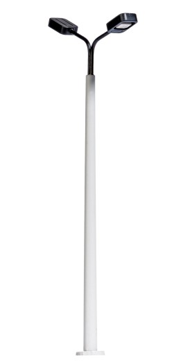 BUSCH 4169 H0 Betonmast mit 2 Leuchten 