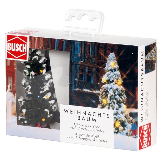 BUSCH 5411 H0 Weihnachtsbaum mit LED-Beleuchtung 