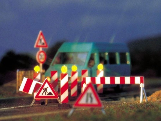 Preview: BUSCH 5937 H0 Baustellen-Set 