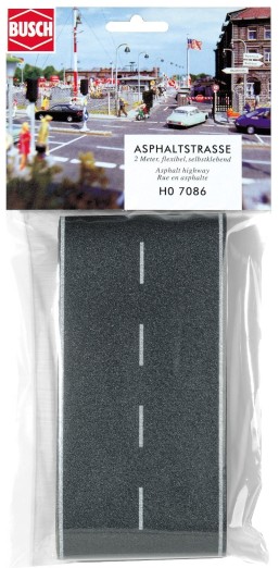 Preview: BUSCH 7086 H0 Asphaltstraße 