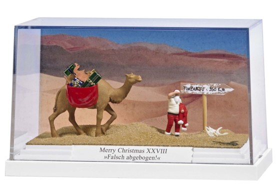 BUSCH 7630 H0 Kleindiorama Merry Christmas XXVIII „Falsch abgebogen!”