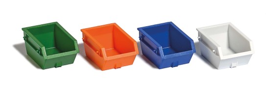 Preview: BUSCH 7752 H0 Mini-Set 4 Absetzcontainer 1,5 m³ 
