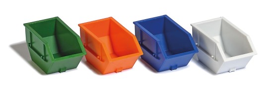 Preview: BUSCH 7753 H0 Mini-Set 4 Absetzcontainer 2,5 m³ 