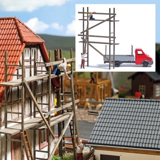 BUSCH 7901 H0 Gerüstaufbau 