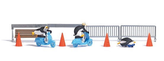 Preview: BUSCH 7925 H0 Pinguine Rollerfahrt 