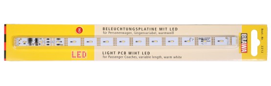 BRAWA 2212 H0 LED-Beleuchtungsplatine, warmweiß , längenvariabel