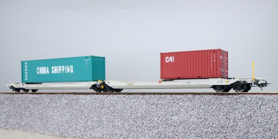 ESU 36548 H0 Taschenwagen Sdggmrs, NL-RN 