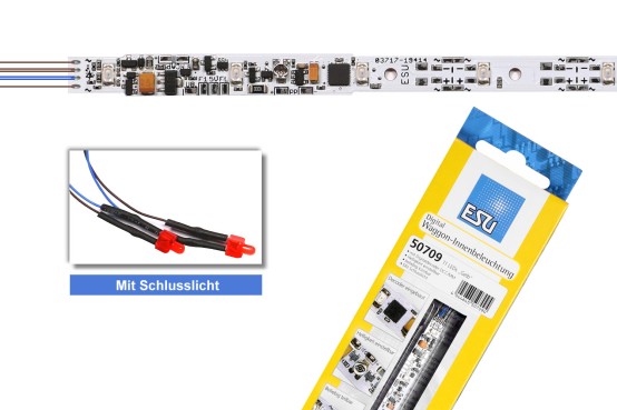 Preview: ESU 50709 H0/TT/N Digital-Innenbeleuchtungs-Set gelb 