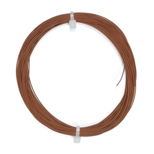 ESU 51948 Hochflexibles Kabel 10m, Ø 0,5 mm, Farbe braun 