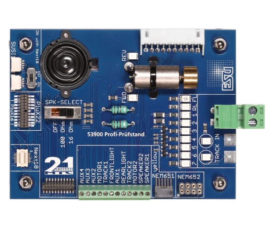 ESU 53900 Profi-Prüfstand für Decoder mit NEM652, 651, 21MTC, PluX22, Next18
