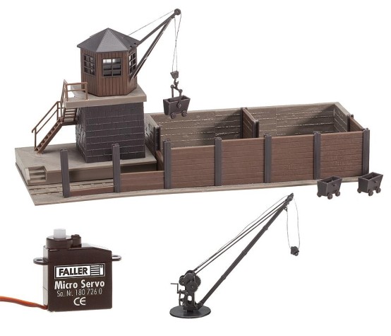 Preview: FALLER 120128 H0 Kleines Bw-Set mit Servoantrieb 