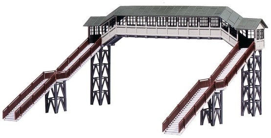 Preview: FALLER 120198 H0 Überdachte Fußgängerbrücke 