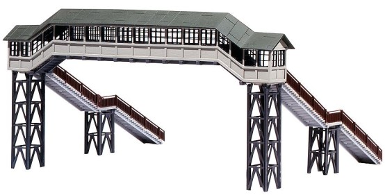 Preview: FALLER 120198 H0 Überdachte Fußgängerbrücke 