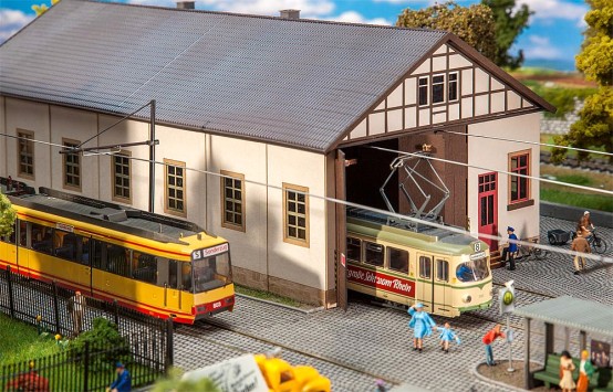 Preview: FALLER 120289 H0 Straßenbahndepot Naumburg 