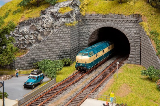FALLER 120578 H0 Tunnelportal, 2-gleisig 