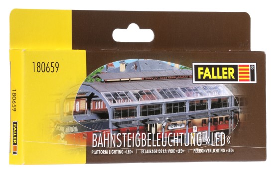 Preview: FALLER 180659 H0/N Bahnsteigbeleuchtung LED 