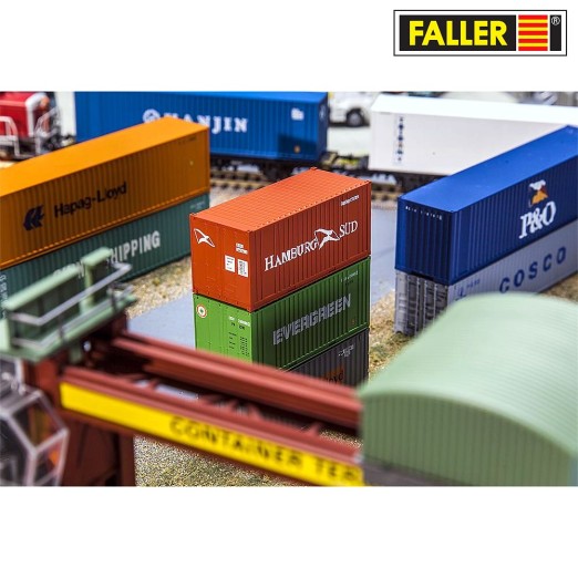 Preview: FALLER 180822 H0 20' Container „HAMBURG SÜD“ 