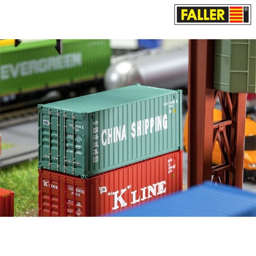 Preview: FALLER 180828 H0 20' Container „CHINA SHIPPING“ 