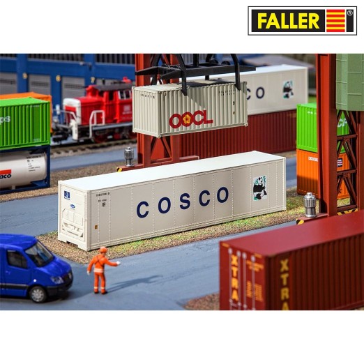 Preview: FALLER 180851 H0 40' Kühlcontainer „COSCO“ 