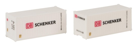 Preview: FALLER 182053 H0 20' Container DB, 2er-Set 