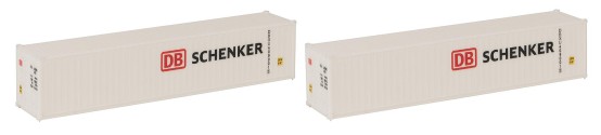 Preview: FALLER 182153 H0 40' Container DB, 2er-Set 