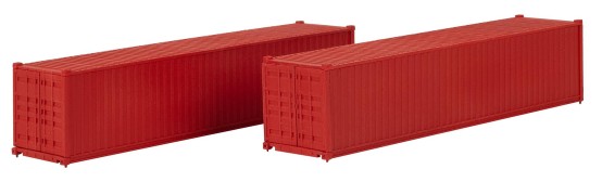 Preview: FALLER 182154 H0 40' Container, rot, 2er-Set 