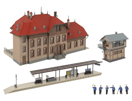 Preview: FALLER 190035 H0 Aktions-Set Bahnhof Passendorf 