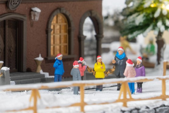 Preview: FALLER 190093 H0 Aktions-Set Weihnachtssingen 